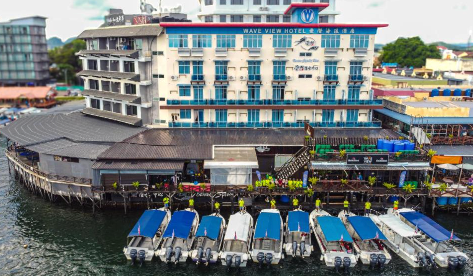 仙本那爱潜海浪酒店waveview hotel